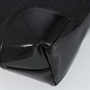 GUCCI Shoulder Bag Enamel Canvas Black Gold 001 4231 Auth 121347-16