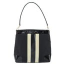 GUCCI Shoulder Bag Enamel Canvas Black Gold 001 4231 Auth 121347-2