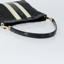 GUCCI Shoulder Bag Enamel Canvas Black Gold 001 4231 Auth 121347-7