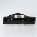 GUCCI Shoulder Bag Enamel Canvas Black Gold 001 4231 Auth 121347-5