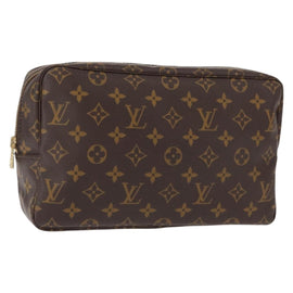 LOUIS VUITTON Monogram Trousse Toilette 28 Clutch Bag M47522 LV Auth 121351