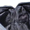 PRADA Shoulder Bag Nylon Leather Black Silver Auth 121352-24