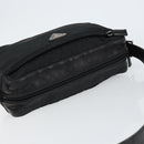 PRADA Shoulder Bag Nylon Leather Black Silver Auth 121352-6