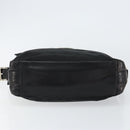 PRADA Shoulder Bag Nylon Leather Black Silver Auth 121352-5