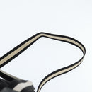 BALLY Boston Bag Nylon Leather 2way Black Silver gold Auth 121353-14