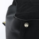 BALLY Boston Bag Nylon Leather 2way Black Silver gold Auth 121353-17