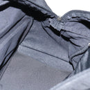 BALLY Boston Bag Nylon Leather 2way Black Silver gold Auth 121353-19