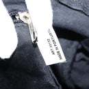 BALLY Boston Bag Nylon Leather 2way Black Silver gold Auth 121353-12