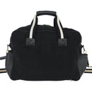 BALLY Boston Bag Nylon Leather 2way Black Silver gold Auth 121353-2