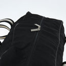 BALLY Boston Bag Nylon Leather 2way Black Silver gold Auth 121353-6