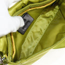FENDI POTER Shoulder Bag Nylon 2way Green Silver Auth 121360M-23