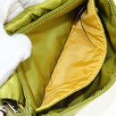 FENDI POTER Shoulder Bag Nylon 2way Green Silver Auth 121360M-26