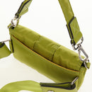 FENDI POTER Shoulder Bag Nylon 2way Green Silver Auth 121360M-6