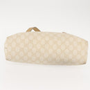 GUCCI GG Supreme Schoudertas PVC Beige Goud 211133 Auth 121363-10