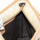 GUCCI GG Supreme Schoudertas PVC Beige Goud 211133 Auth 121363-19