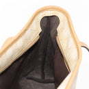 GUCCI GG Supreme Schoudertas PVC Beige Goud 211133 Auth 121363-20