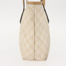 GUCCI GG Supreme Schoudertas PVC Beige Goud 211133 Auth 121363-5