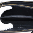 LOUIS VUITTON Monogram Empreinte Zippy Wallet Wallet Black M61864 LV Auth 121364-18