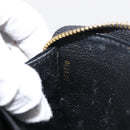 LOUIS VUITTON Monogram Empreinte Zippy Wallet Wallet Black M61864 LV Auth 121364-12