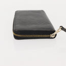 LOUIS VUITTON Monogram Empreinte Zippy Wallet Wallet Black M61864 LV Auth 121364-4
