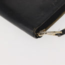 LOUIS VUITTON Monogram Empreinte Zippy Wallet Wallet Black M61864 LV Auth 121364-14