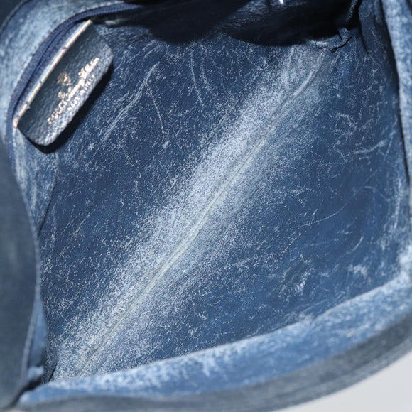 GUCCI GG Supreme Clutch Bag PVC Navy 89 02 075 Auth 121367