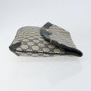 GUCCI GG Supreme Clutch Bag PVC Navy 89 02 075 Auth 121367-3