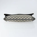 GUCCI GG Supreme Clutch Bag PVC Navy 89 02 075 Auth 121367-6