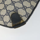 GUCCI GG Supreme Clutch Bag PVC Navy 89 02 075 Auth 121367-15