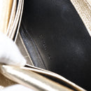 SAINT LAURENT Long Wallet Leather Gold Tone Auth 121369-12