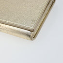 SAINT LAURENT Long Wallet Leather Gold Tone Auth 121369-7