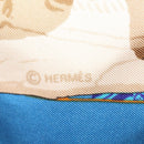HERMES Carre 90 Scarf Silk Light Blue Auth 121371-13