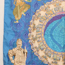 HERMES Carre 90 Scarf Silk Light Blue Auth 121371-5