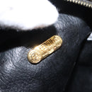 FENDI Zucca Canvas Pouch Black Brown Auth 121373-9