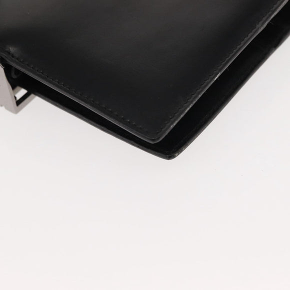 GUCCI Day Planner Cover Leather Black 031 2149 1015 Auth 121374