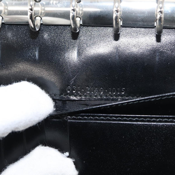 GUCCI Day Planner Cover Leather Black 031 2149 1015 Auth 121374