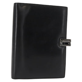 GUCCI Day Planner Cover Leather Black 031 2149 1015 Auth 121374