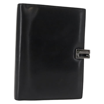 GUCCI Day Planner Cover Leather Black 031 2149 1015 Auth 121374