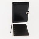 GUCCI Day Planner Cover Leather Black 031 2149 1015 Auth 121374-12