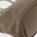 Chloe Bailey Hand Bag Leather 2way Gray Light Blue Auth 121377-15