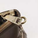 Chloe Bailey Hand Bag Leather 2way Gray Light Blue Auth 121377-10