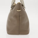 Chloe Bailey Hand Bag Leather 2way Gray Light Blue Auth 121377-3