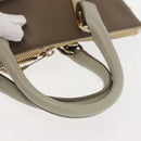 Chloe Bailey Hand Bag Leather 2way Gray Light Blue Auth 121377-8