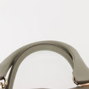 Chloe Bailey Hand Bag Leather 2way Gray Light Blue Auth 121377-14