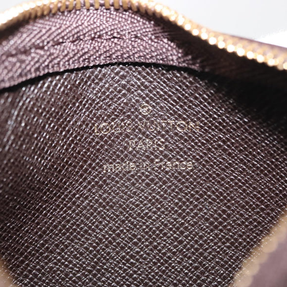 LOUIS VUITTON Monogram Idylle Pochette Cles Coin Purse Fuzan M62994 Auth 121382V