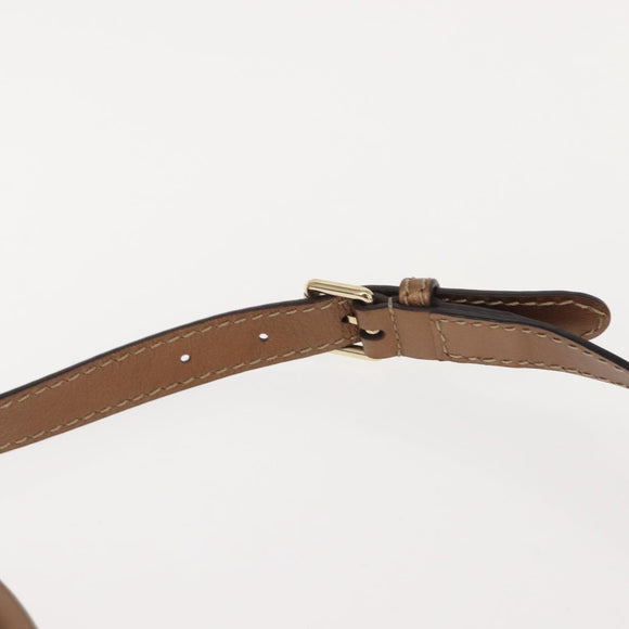 GUCCI GG Canvas Guccissima Bag Leather 2way Gold Metal brown 247902 Auth 121383