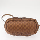GUCCI GG Canvas Guccissima Bag Leather 2way Gold Metal brown 247902 Auth 121383-5