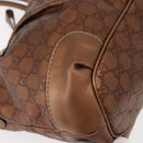 GUCCI GG Canvas Guccissima Bag Leather 2way Gold Metal brown 247902 Auth 121383-15