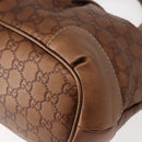 GUCCI GG Canvas Guccissima Bag Leather 2way Gold Metal brown 247902 Auth 121383-16