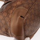 GUCCI GG Canvas Guccissima Bag Leather 2way Gold Metal brown 247902 Auth 121383-17